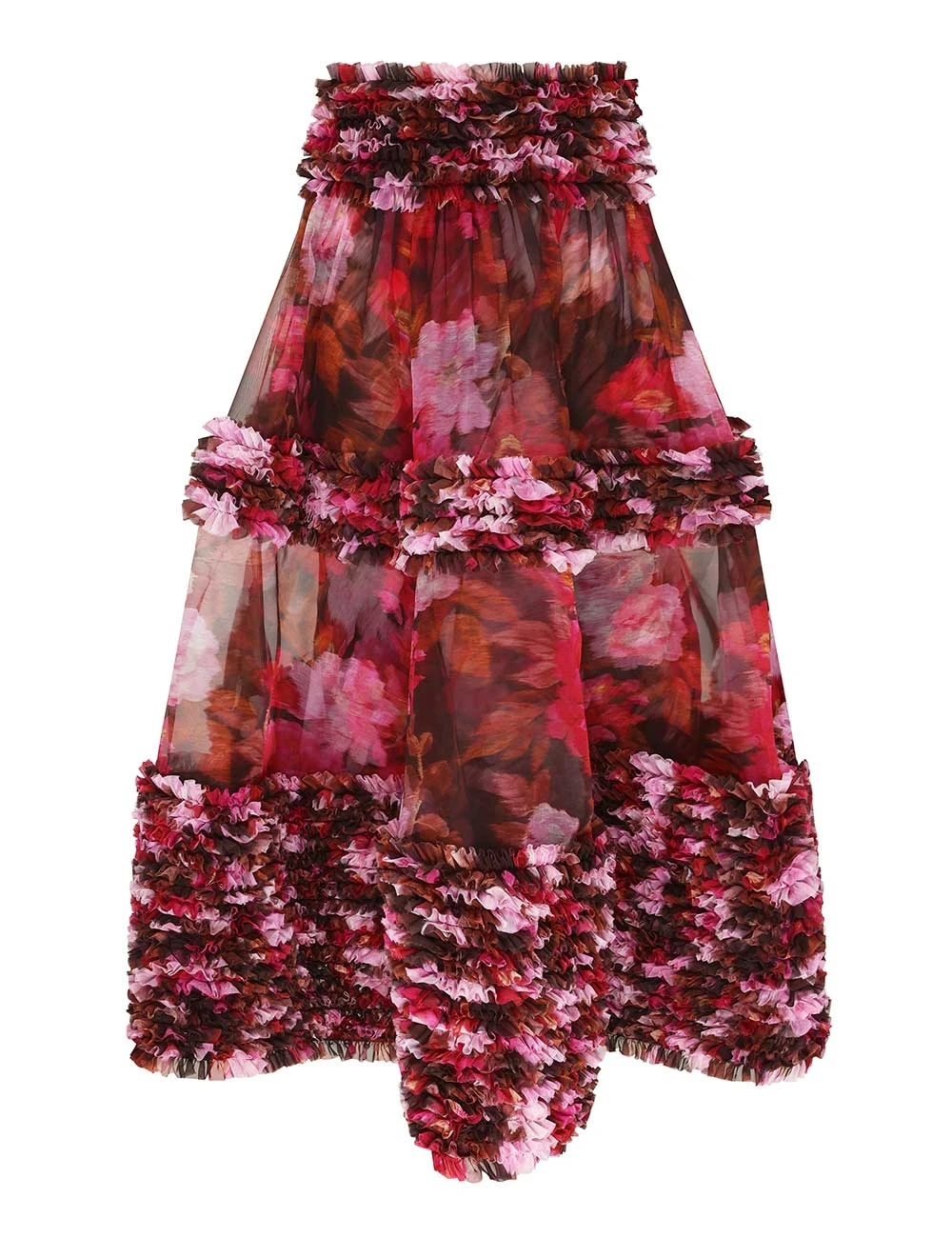 Zimmermann Luna Ruffle Maxi Skirt | Ready to Wear Collection Coveti Elevate your elegance in this Zimmermann Skirts available now at Coveti