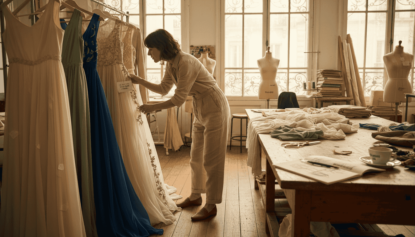 Créateur installé dans un atelier parisien, spécialisé dans la mode éthique et raffinée.