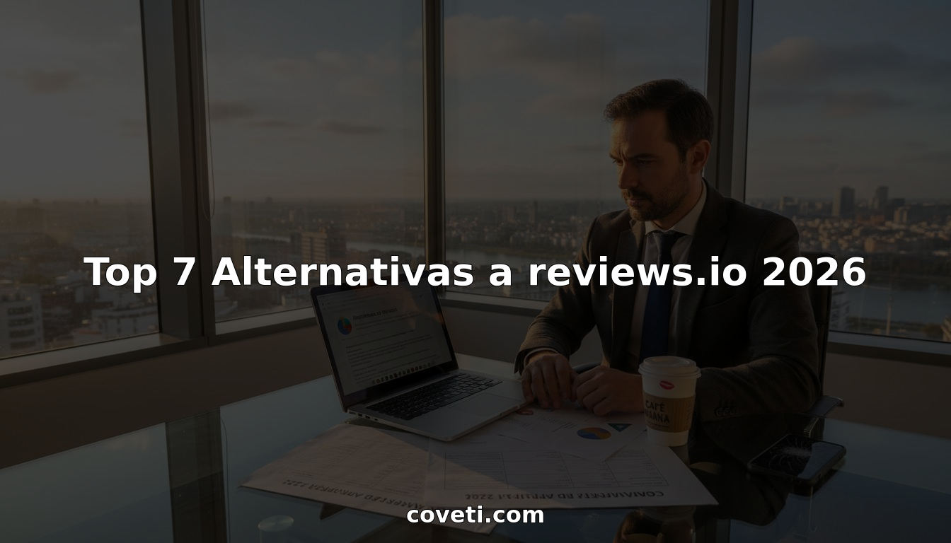 Ejecutivo analizando y comparando diferentes plataformas de opiniones digitales en su oficina.