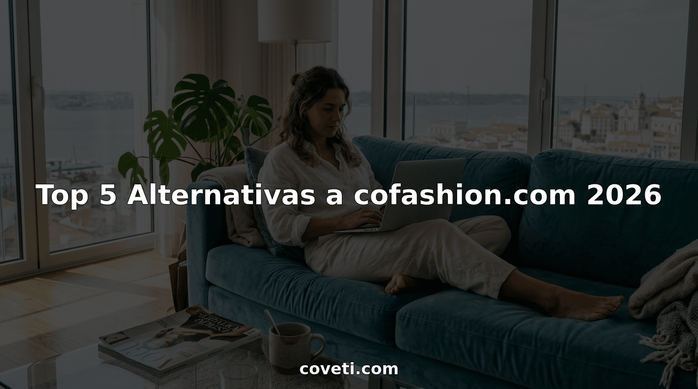 Mulher a escolher peças de moda de luxo confortavelmente em casa, através do portátil.