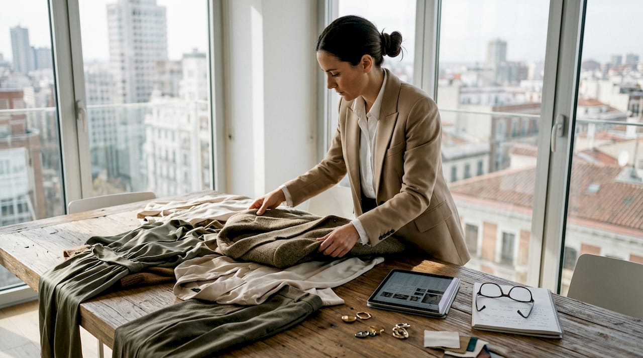 Experta en moda analizando las últimas tendencias de lujo para 2026