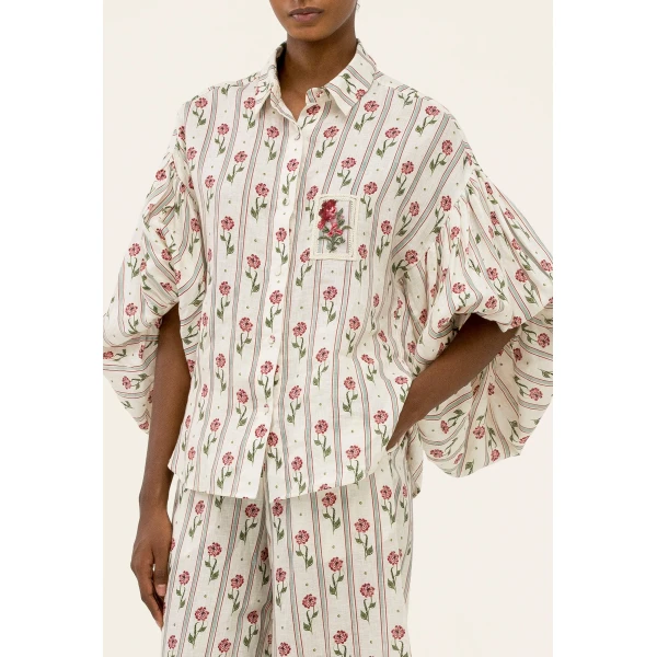 Agua By Agua Bendita Agar Quebrada Blouse, view 6