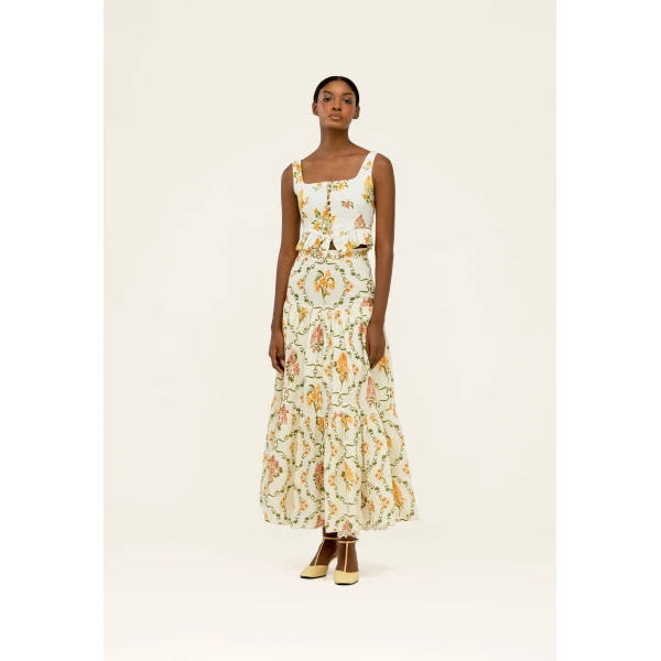 Agua By Agua Bendita Anis Cordillera Maxi Skirt, view 4