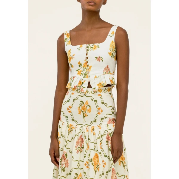 Agua By Agua Bendita Anis Cordillera Maxi Skirt, view 6
