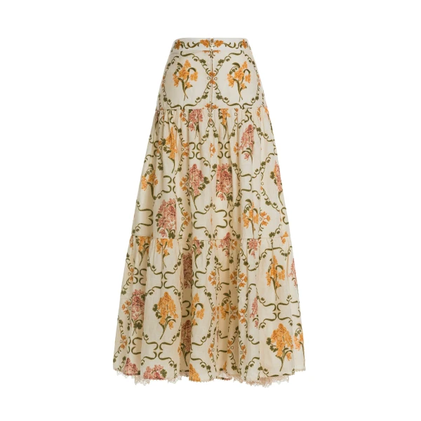 Agua By Agua Bendita Anis Cordillera Maxi Skirt, view 7