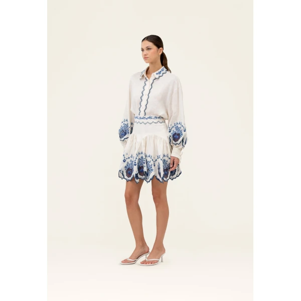 Agua By Agua Bendita Asai Wild Mini Skirt, view 2
