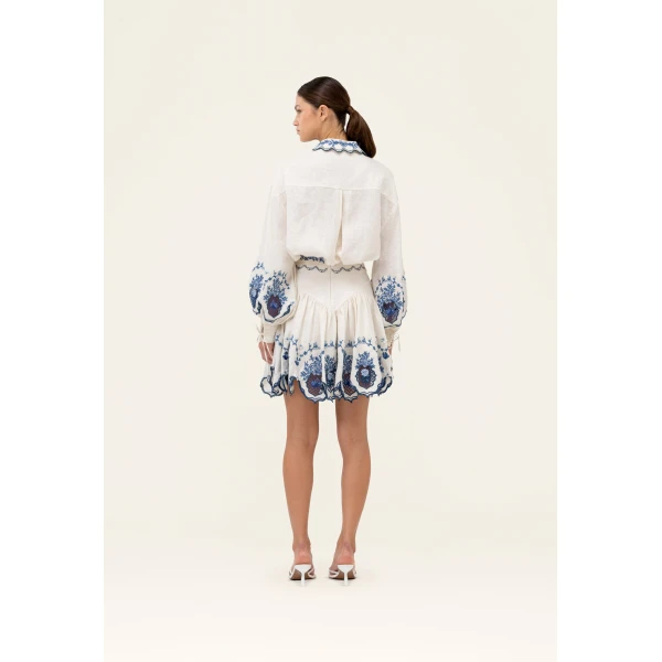 Agua By Agua Bendita Asai Wild Mini Skirt, view 5