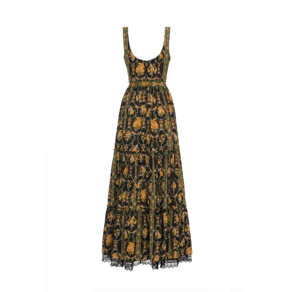 Agua By Agua Bendita Azulejo Cordillera Maxi Dress, view 7