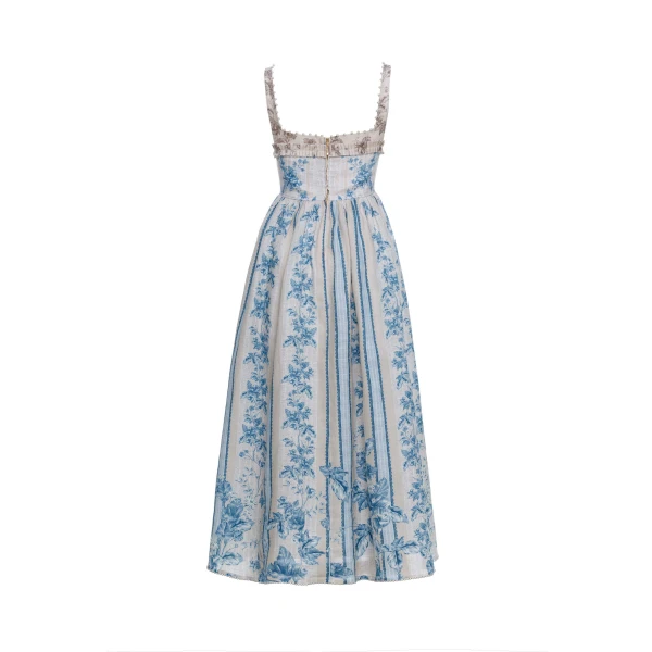 Agua By Agua Bendita Barbara Bougainvillea Midi Dress, view 7