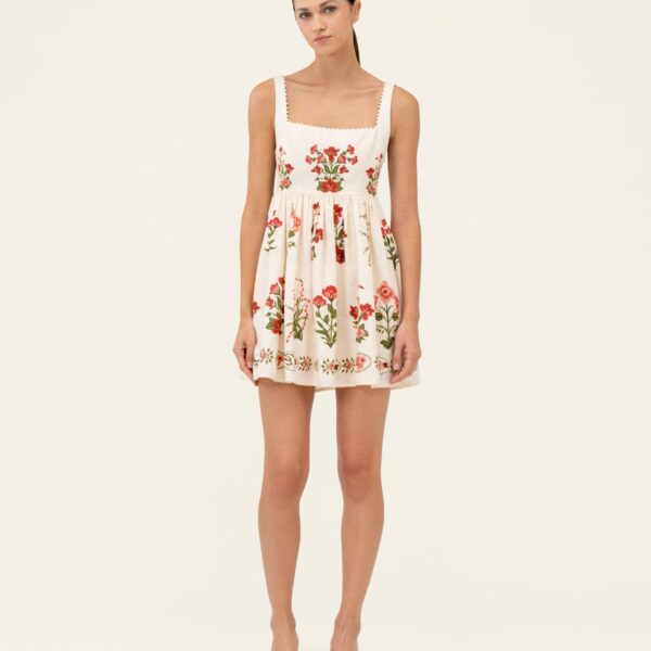 Agua by Agua Bendita Barbara Canna Mini Dress - Agua By Agua Bendita Dresses - Artisanal Colombian Resort Wear at Coveti