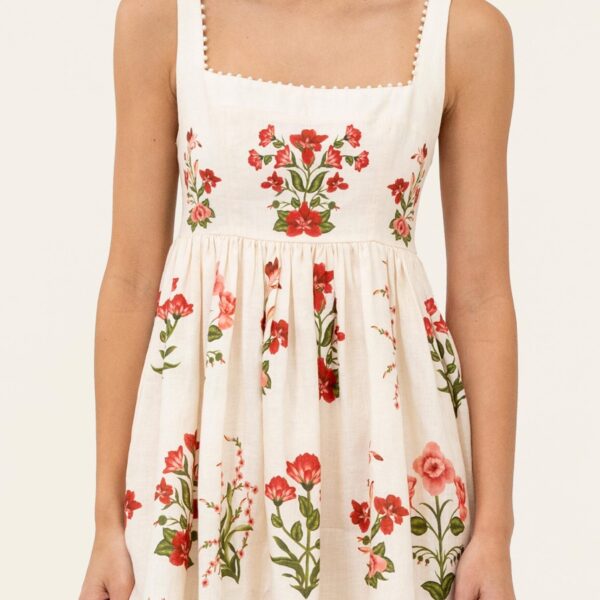 Agua by Agua Bendita Barbara Canna Mini Dress - Agua By Agua Bendita Dresses - Artisanal Colombian Resort Wear at Coveti