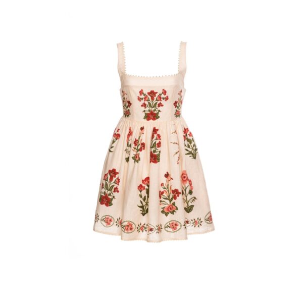Agua by Agua Bendita Barbara Canna Mini Dress - Agua By Agua Bendita Dresses - Artisanal Colombian Resort Wear at Coveti