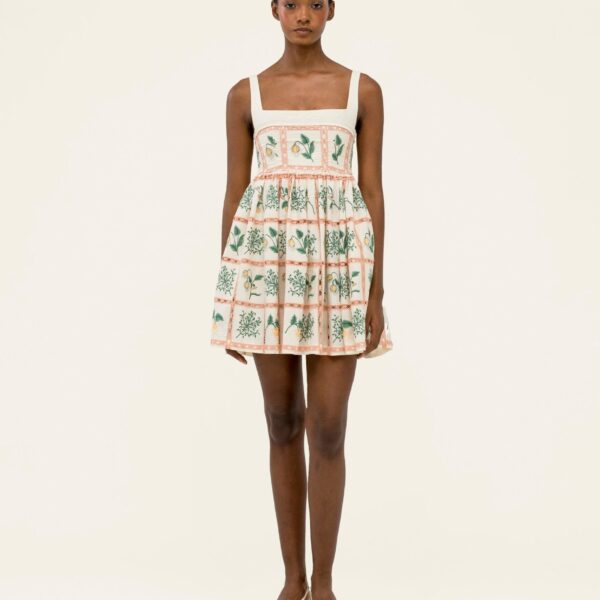 Agua by Agua Bendita Barbara Uchuva Mini Dress - Agua By Agua Bendita Dresses - Artisanal Colombian Resort Wear at Coveti