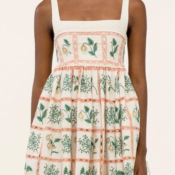 Agua by Agua Bendita Barbara Uchuva Mini Dress - Agua By Agua Bendita Dresses - Artisanal Colombian Resort Wear at Coveti