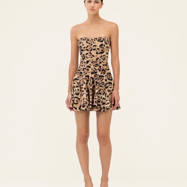 Agua by Agua Bendita Caudal Jaguar Mini Dress - Agua By Agua Bendita Dresses - Artisanal Colombian Resort Wear at Coveti