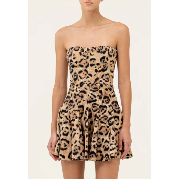 Agua By Agua Bendita Caudal Jaguar Mini Dress, view 6
