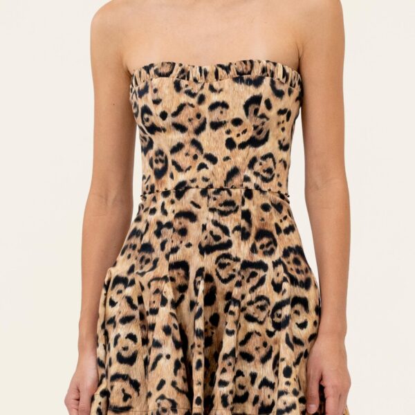 Agua by Agua Bendita Caudal Jaguar Mini Dress - Agua By Agua Bendita Dresses - Artisanal Colombian Resort Wear at Coveti