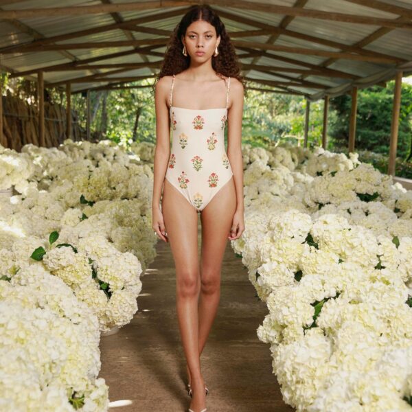 Agua by Agua Bendita Durazno Canna One Piece - Agua By Agua Bendita Beachwear - Artisanal Colombian Resort Wear at Coveti