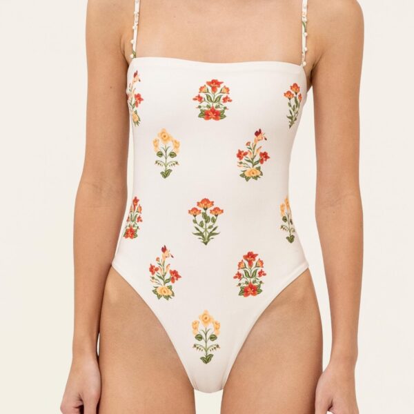 Agua by Agua Bendita Durazno Canna One Piece - Agua By Agua Bendita Beachwear - Artisanal Colombian Resort Wear at Coveti