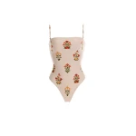 Agua by Agua Bendita Durazno Canna One Piece - Agua By Agua Bendita Beachwear - Artisanal Colombian Resort Wear at Coveti