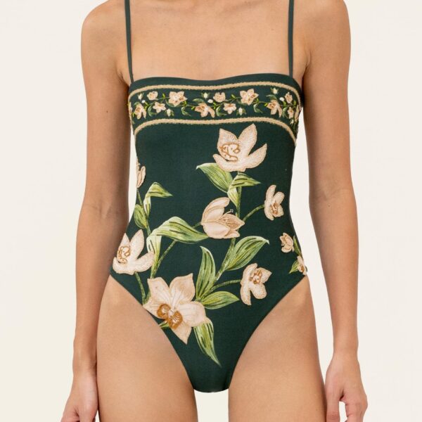 Agua by Agua Bendita Durazno Orquidea One Piece - Agua By Agua Bendita Beachwear - Artisanal Colombian Resort Wear at Coveti