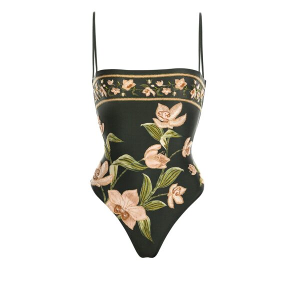 Agua by Agua Bendita Durazno Orquidea One Piece - Agua By Agua Bendita Beachwear - Artisanal Colombian Resort Wear at Coveti