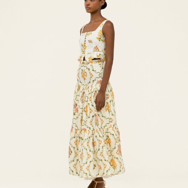 Agua by Agua Bendita Eslabon Cordillera Cropped Top - Agua By Agua Bendita Tops - Artisanal Colombian Resort Wear at Coveti