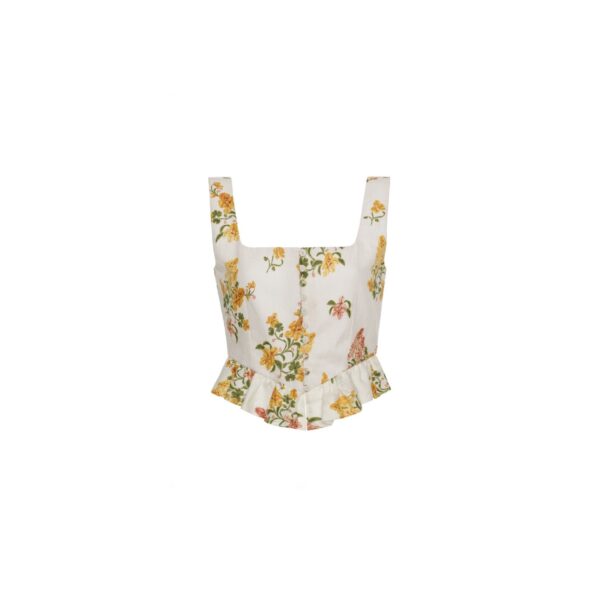 Agua by Agua Bendita Eslabon Cordillera Cropped Top - Agua By Agua Bendita Tops - Artisanal Colombian Resort Wear at Coveti