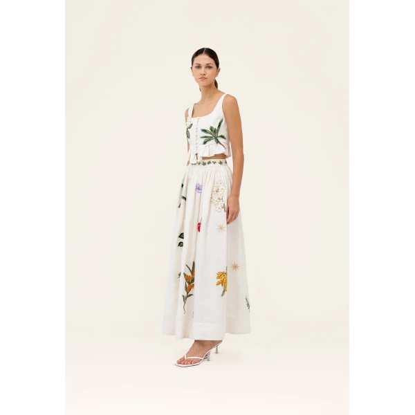 Agua By Agua Bendita Eslabon Wild Cropped Top, view 4