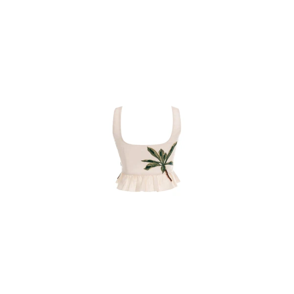 Agua By Agua Bendita Eslabon Wild Cropped Top, view 7