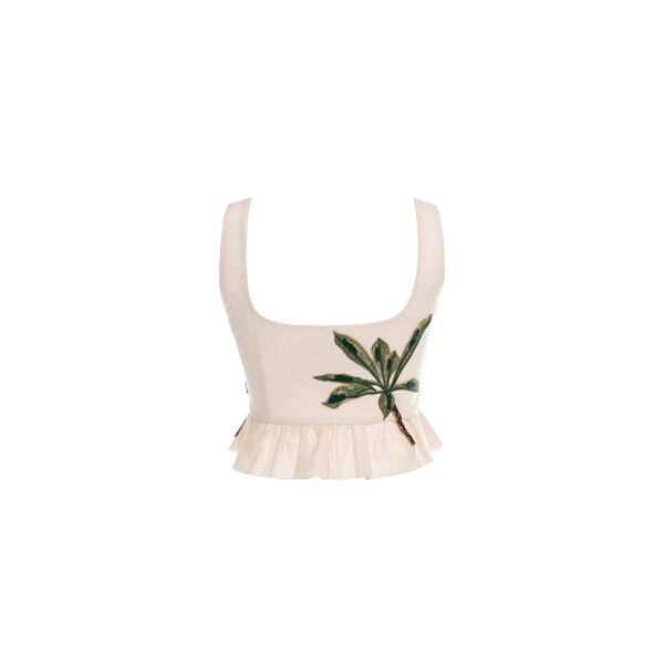 Agua by Agua Bendita Eslabon Wild Cropped Top - Agua By Agua Bendita Tops - Artisanal Colombian Resort Wear at Coveti
