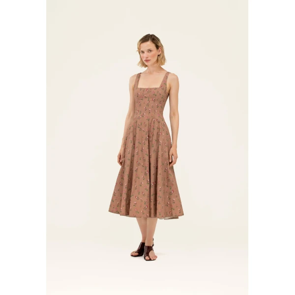 Agua By Agua Bendita Frontera Quebrada Midi Dress, view 2