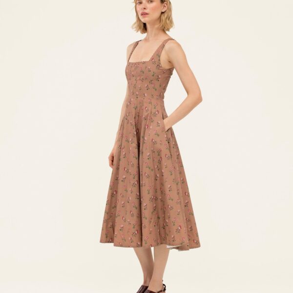 Agua by Agua Bendita Frontera Quebrada Midi Dress - Agua By Agua Bendita Dresses - Artisanal Colombian Resort Wear at Coveti