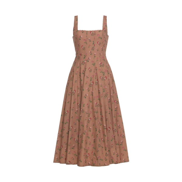 Agua By Agua Bendita Frontera Quebrada Midi Dress