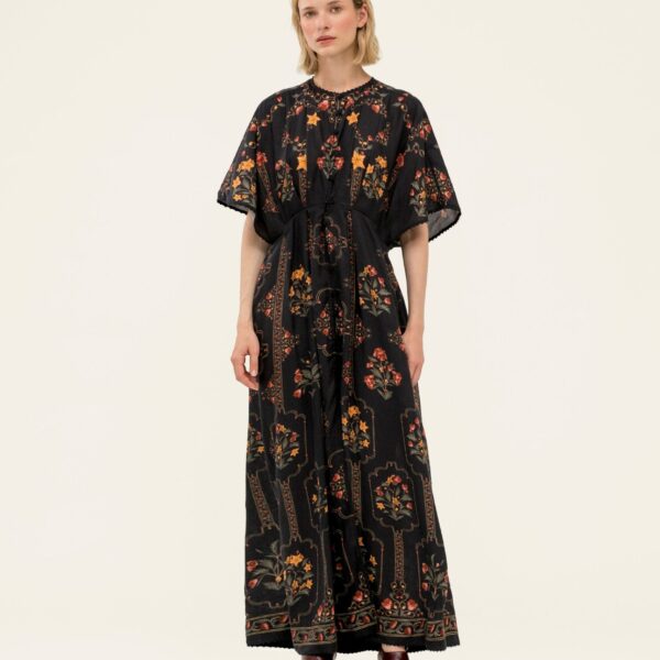 Agua by Agua Bendita Gesto Andes Kaftan - Agua By Agua Bendita Dresses - Artisanal Colombian Resort Wear at Coveti