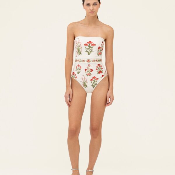 Agua by Agua Bendita Ilusion Canna One Piece - Agua By Agua Bendita Beachwear - Artisanal Colombian Resort Wear at Coveti