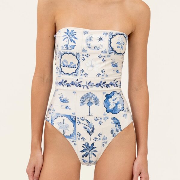 Agua by Agua Bendita Ilusion Wild One Piece - Agua By Agua Bendita Beachwear - Artisanal Colombian Resort Wear at Coveti