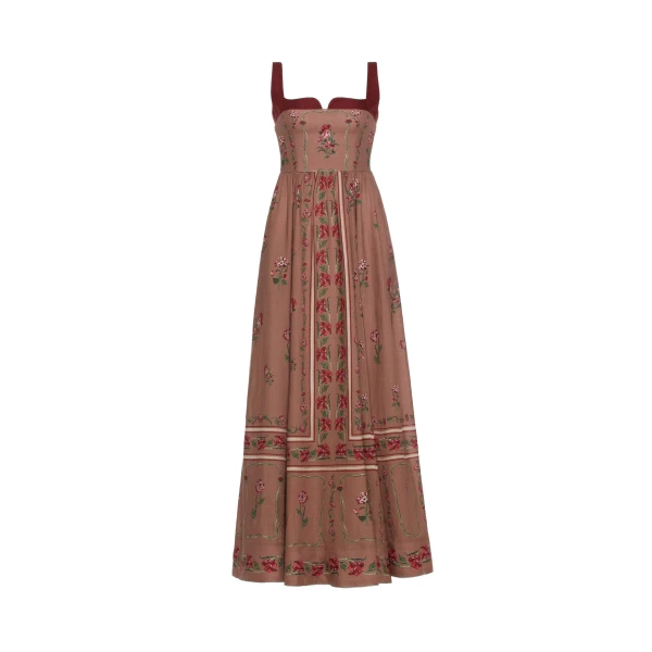 Agua By Agua Bendita Jaspe Quebrada Maxi Dress