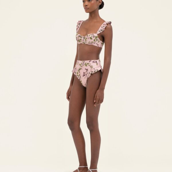 Agua by Agua Bendita Kiwi Wisteria Bikini Top - Agua By Agua Bendita Beachwear - Artisanal Colombian Resort Wear at Coveti