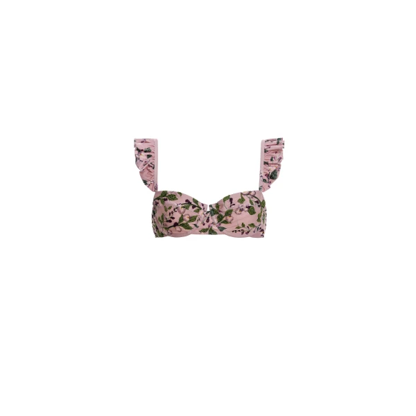 Agua By Agua Bendita Kiwi Wisteria Bikini Top