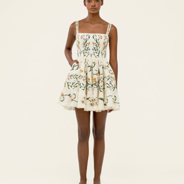 Agua by Agua Bendita Lima Laguna Mini Dress - Agua By Agua Bendita Dresses - Artisanal Colombian Resort Wear at Coveti