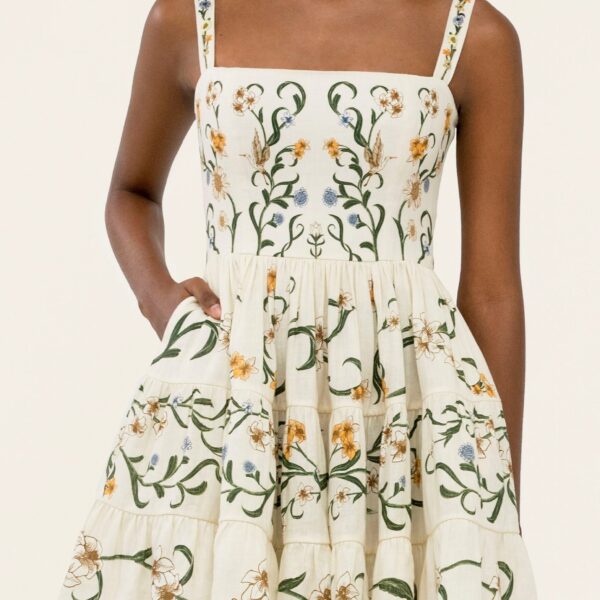Agua by Agua Bendita Lima Laguna Mini Dress - Agua By Agua Bendita Dresses - Artisanal Colombian Resort Wear at Coveti