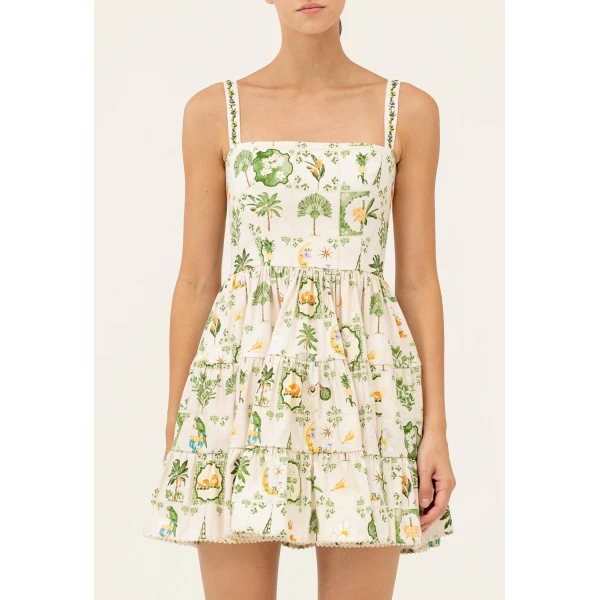 Agua By Agua Bendita Lima Wild Mini Dress, view 6