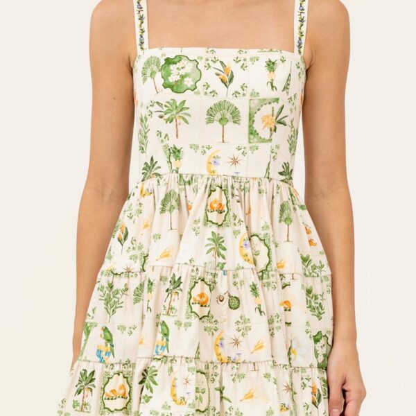 Agua by Agua Bendita Lima Wild Mini Dress - Agua By Agua Bendita Dresses - Artisanal Colombian Resort Wear at Coveti