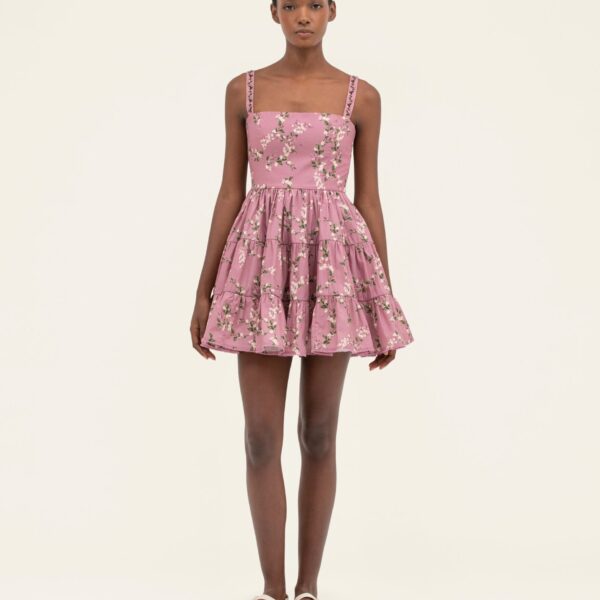 Agua by Agua Bendita Lima Wisteria Mini Dress - Agua By Agua Bendita Dresses - Artisanal Colombian Resort Wear at Coveti