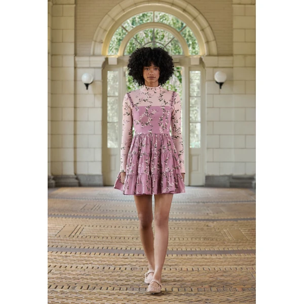 Agua By Agua Bendita Lima Wisteria Mini Dress, view 3