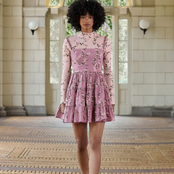 Agua by Agua Bendita Lima Wisteria Mini Dress - Agua By Agua Bendita Dresses - Artisanal Colombian Resort Wear at Coveti