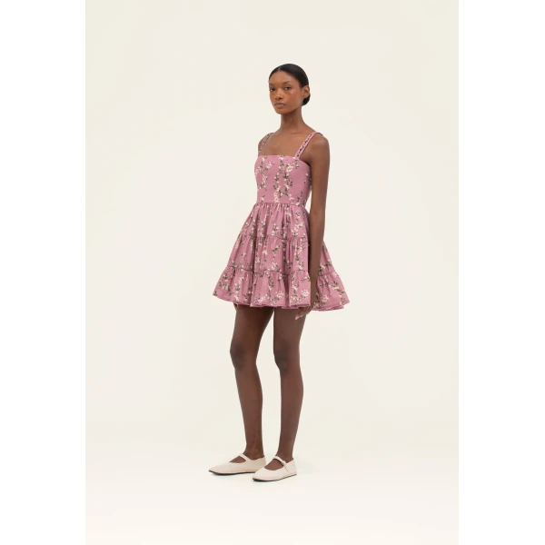 Agua By Agua Bendita Lima Wisteria Mini Dress, view 4