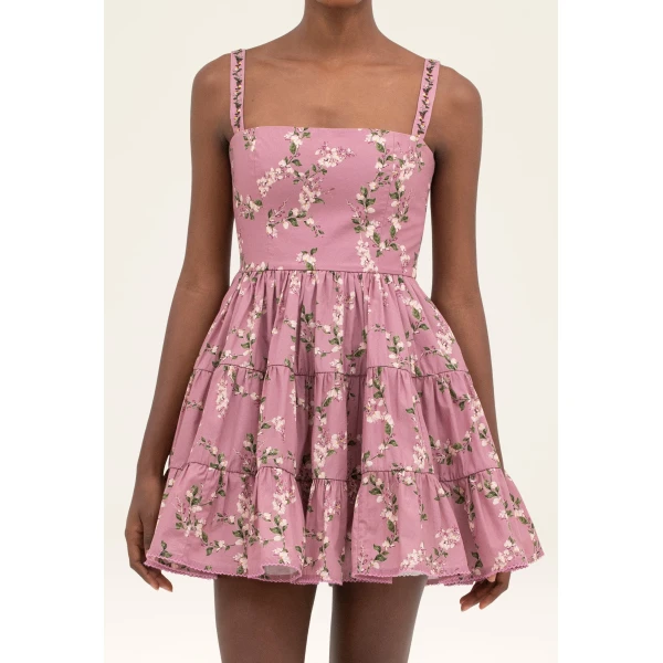 Agua By Agua Bendita Lima Wisteria Mini Dress, view 6