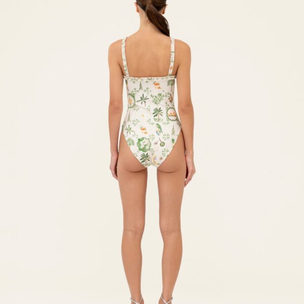 Agua by Agua Bendita Limon Wild One Piece - Agua By Agua Bendita Beachwear - Artisanal Colombian Resort Wear at Coveti